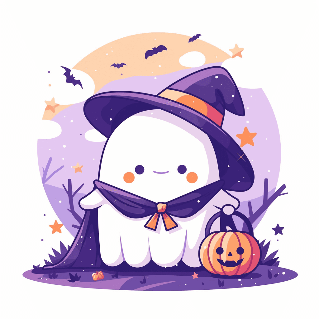 Halloween Ghost 1572 original repeating artwork