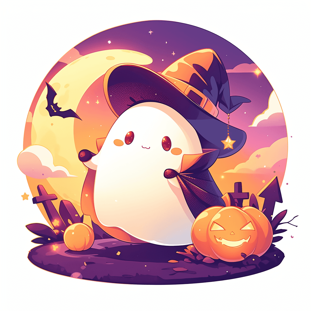 Halloween Ghost 1564 original repeating artwork