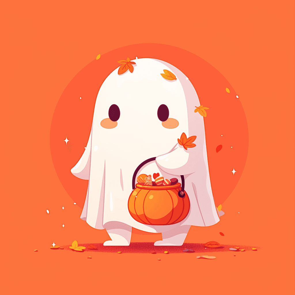 Halloween Ghost 076 original repeating artwork