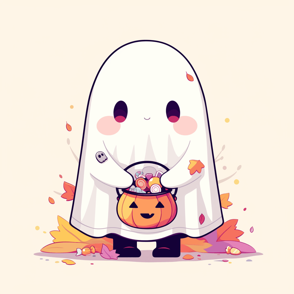 Halloween Ghost 082 original repeating artwork