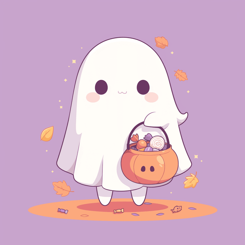 Halloween Ghost 1506 original repeating artwork