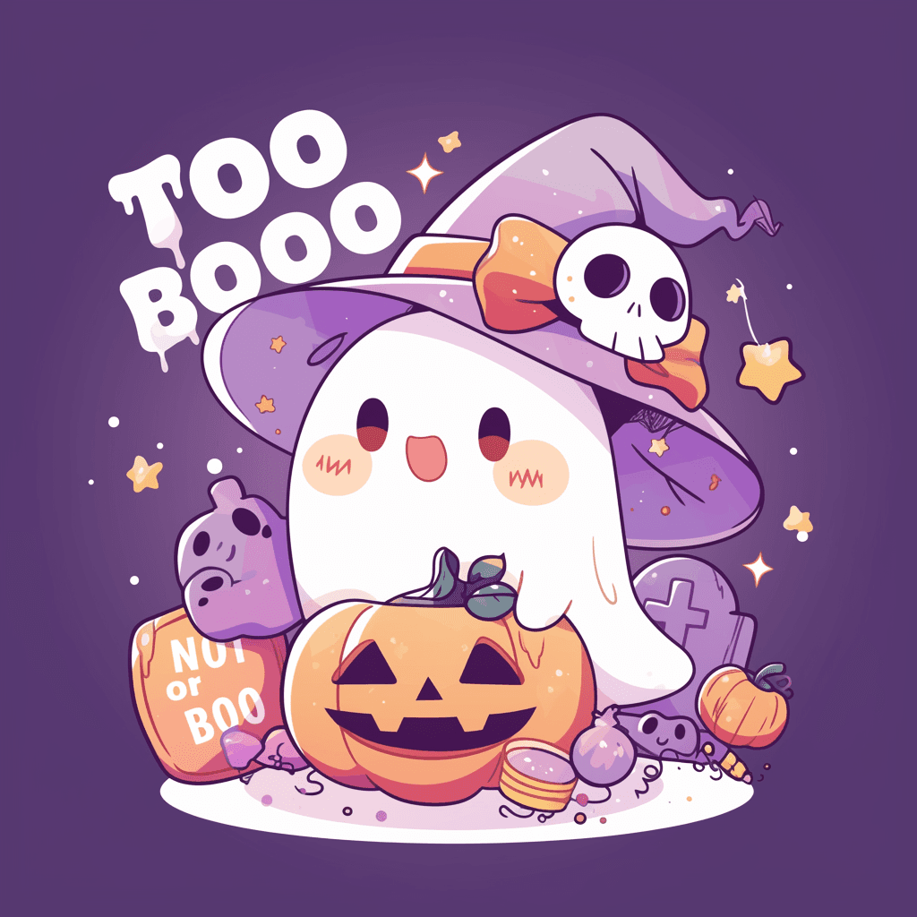 Halloween Ghost 138 original repeating artwork