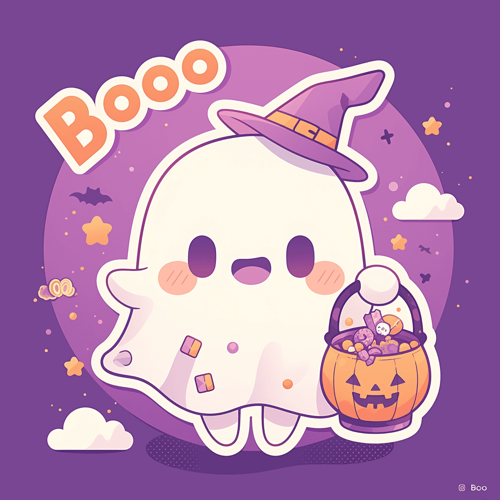 Halloween Ghost 361 original repeating artwork