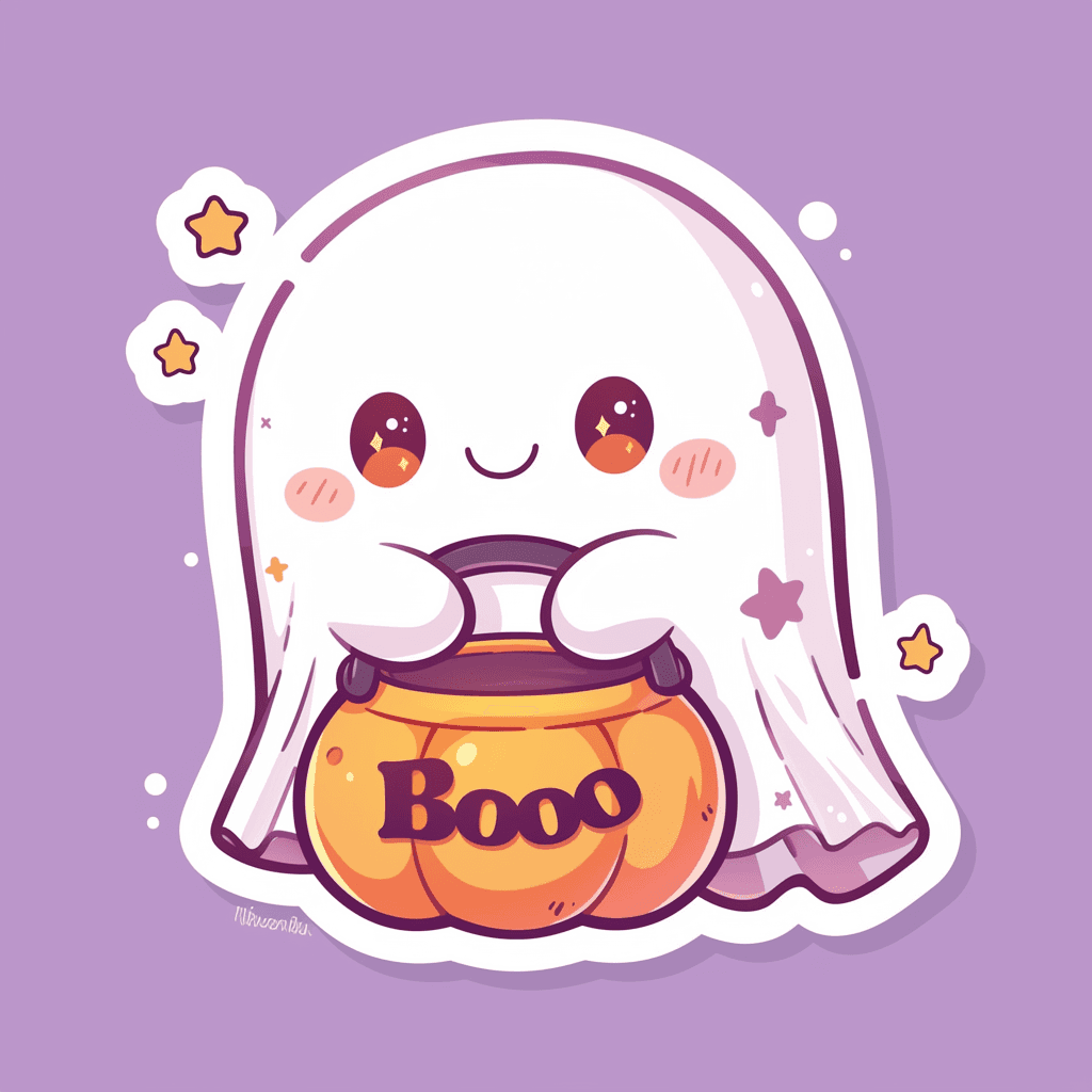 Halloween Ghost 005 original repeating artwork