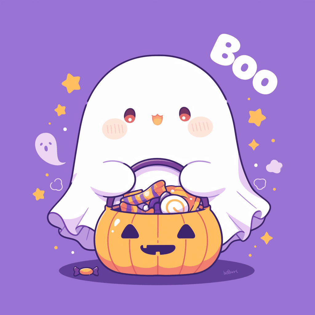 Halloween Ghost 145 original repeating artwork