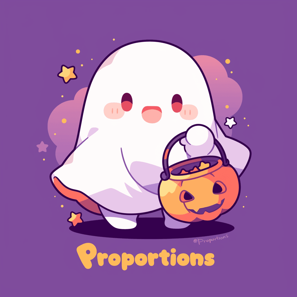 Halloween Ghost Corner original repeating artwork