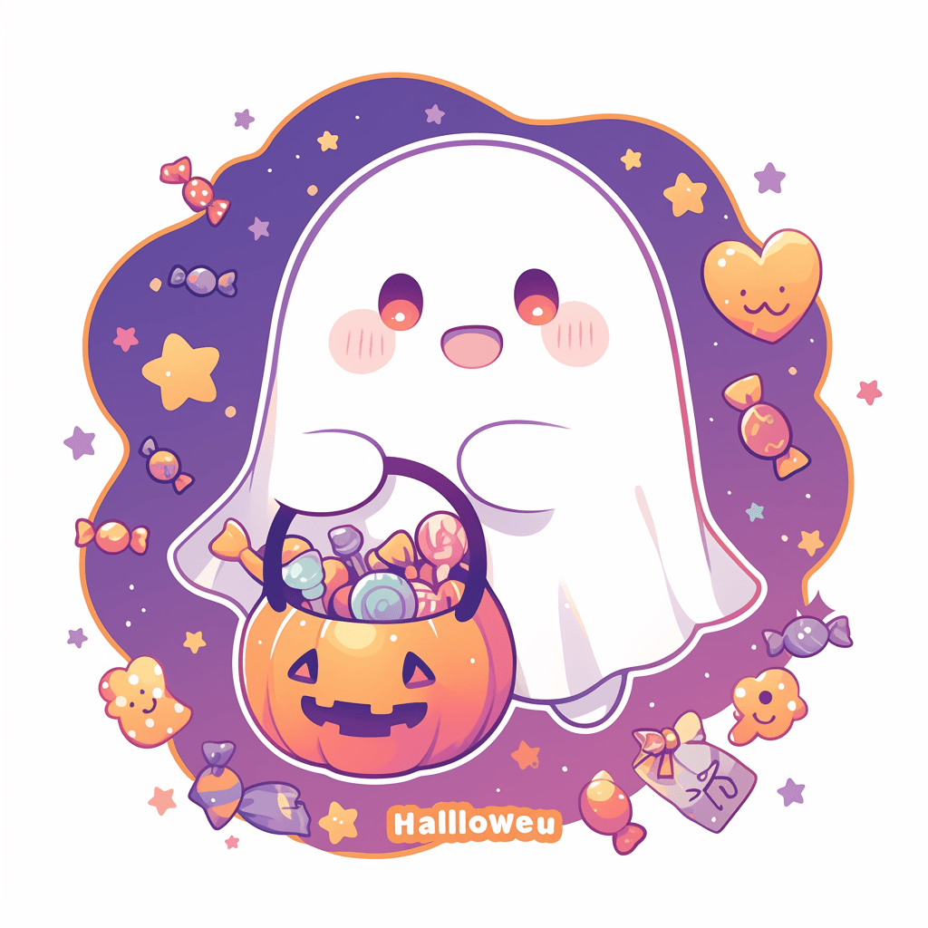 Halloween Ghost 438 original repeating artwork