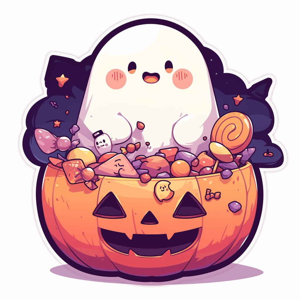 Halloween Ghost 086 original repeating artwork