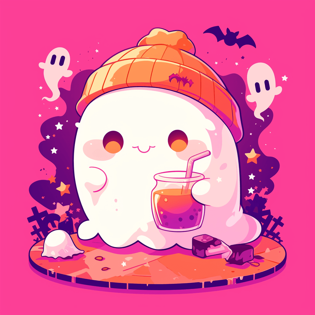 Halloween Ghost 1545 original repeating artwork