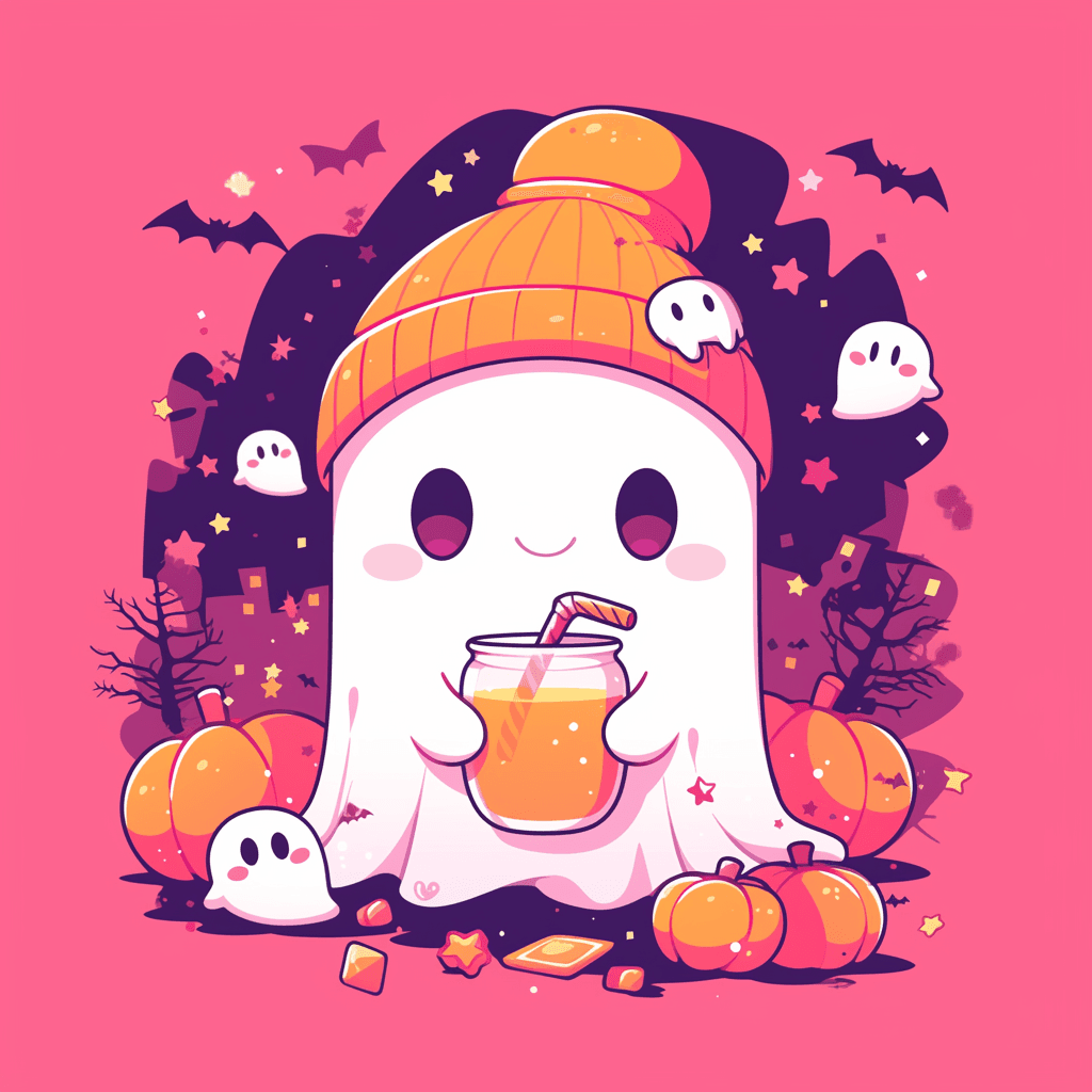 Halloween Ghost 1503 original repeating artwork
