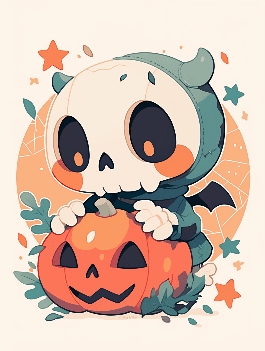 Halloween Pumpkin 063 original repeating artwork