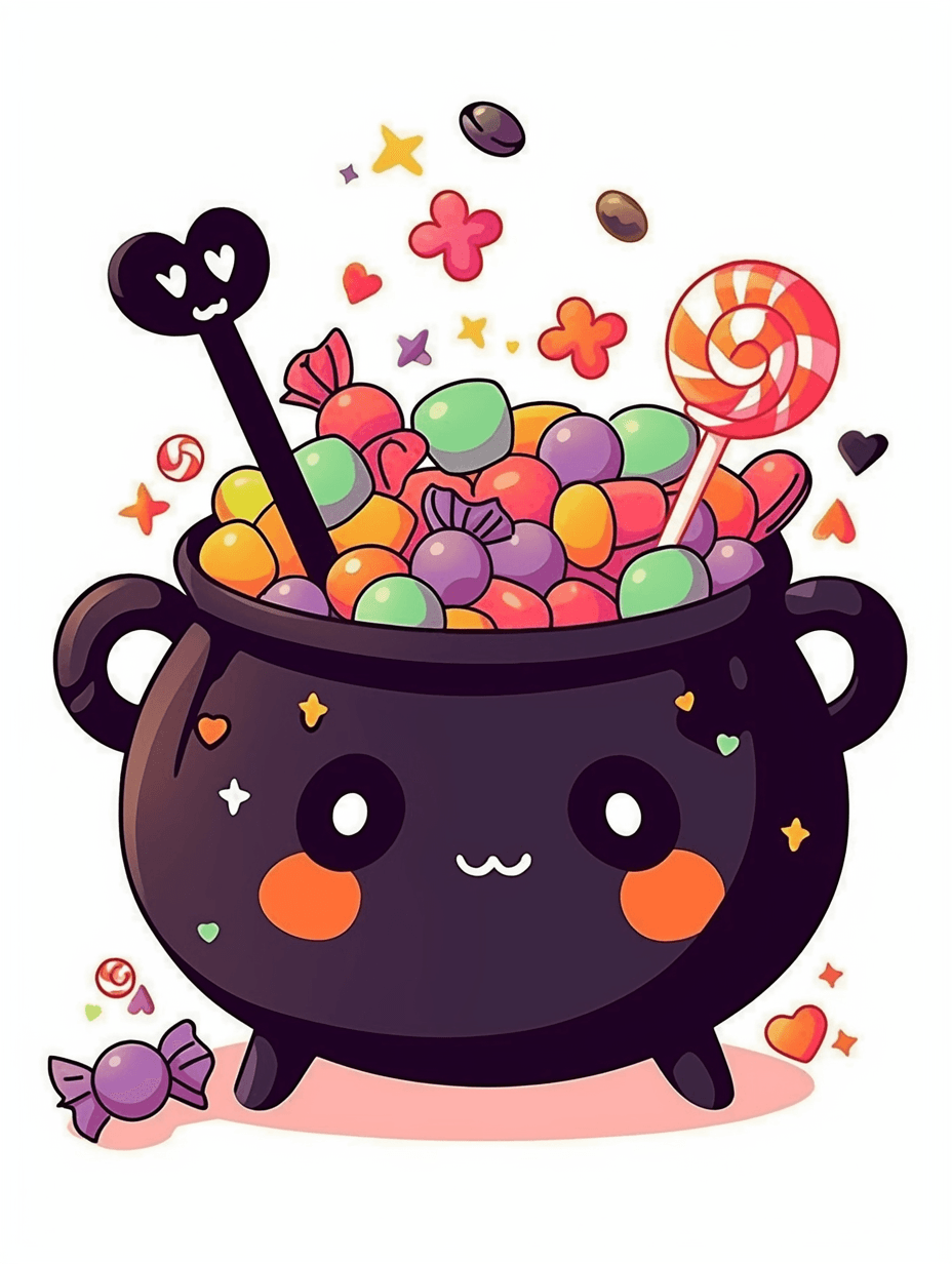 Halloween Candy original repeating artwork
