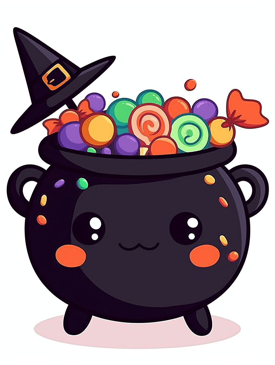Halloween Candy Pals original repeating artwork