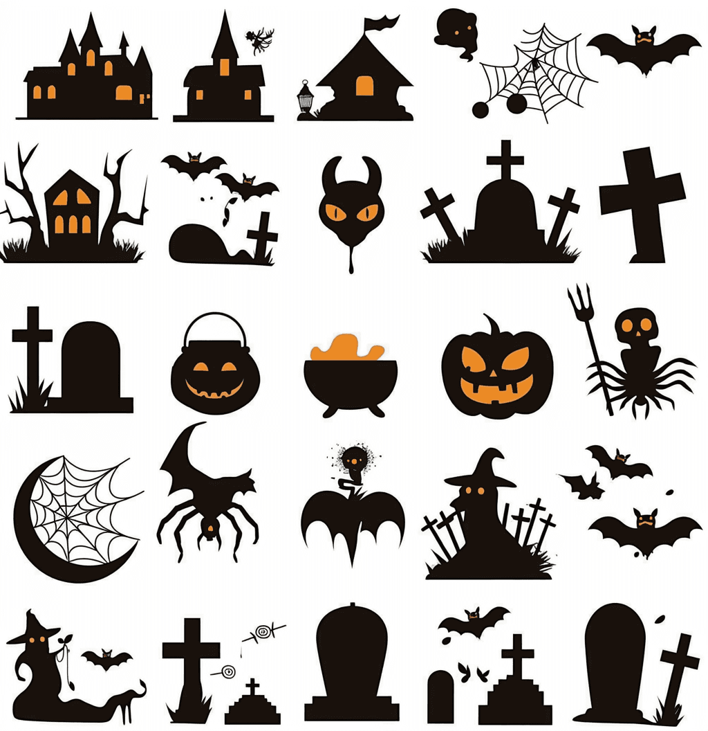Halloween Sunrise original repeating artwork
