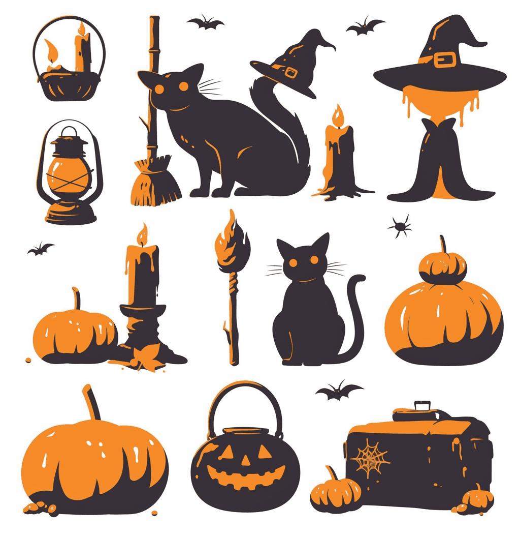 Halloween Run original repeating artwork
