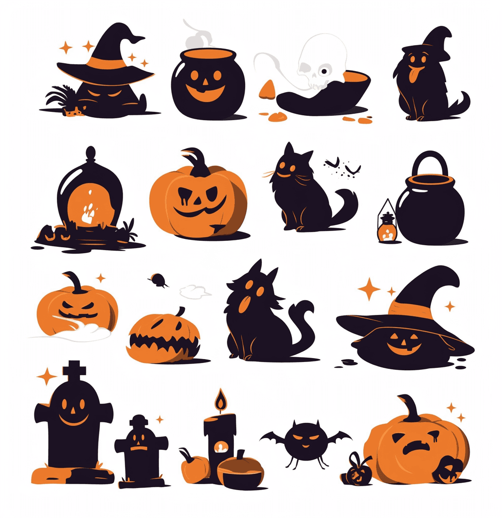 Halloween Rhythm original repeating artwork