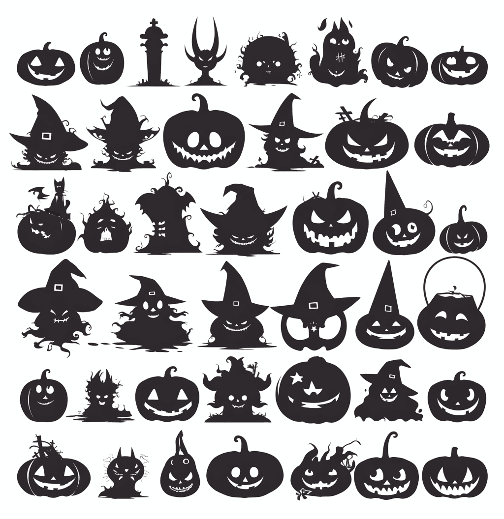 Halloween Ivory original repeating artwork
