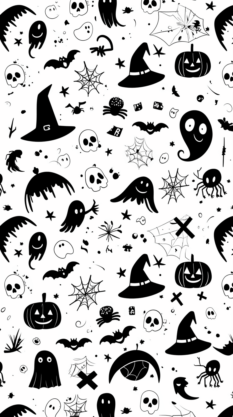 Halloween Design Beats original repeating artwork