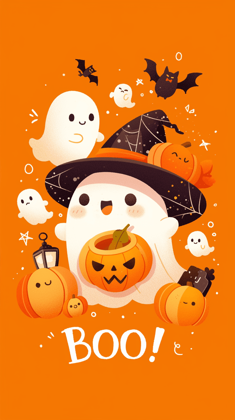Halloween Ghost 497 original repeating artwork