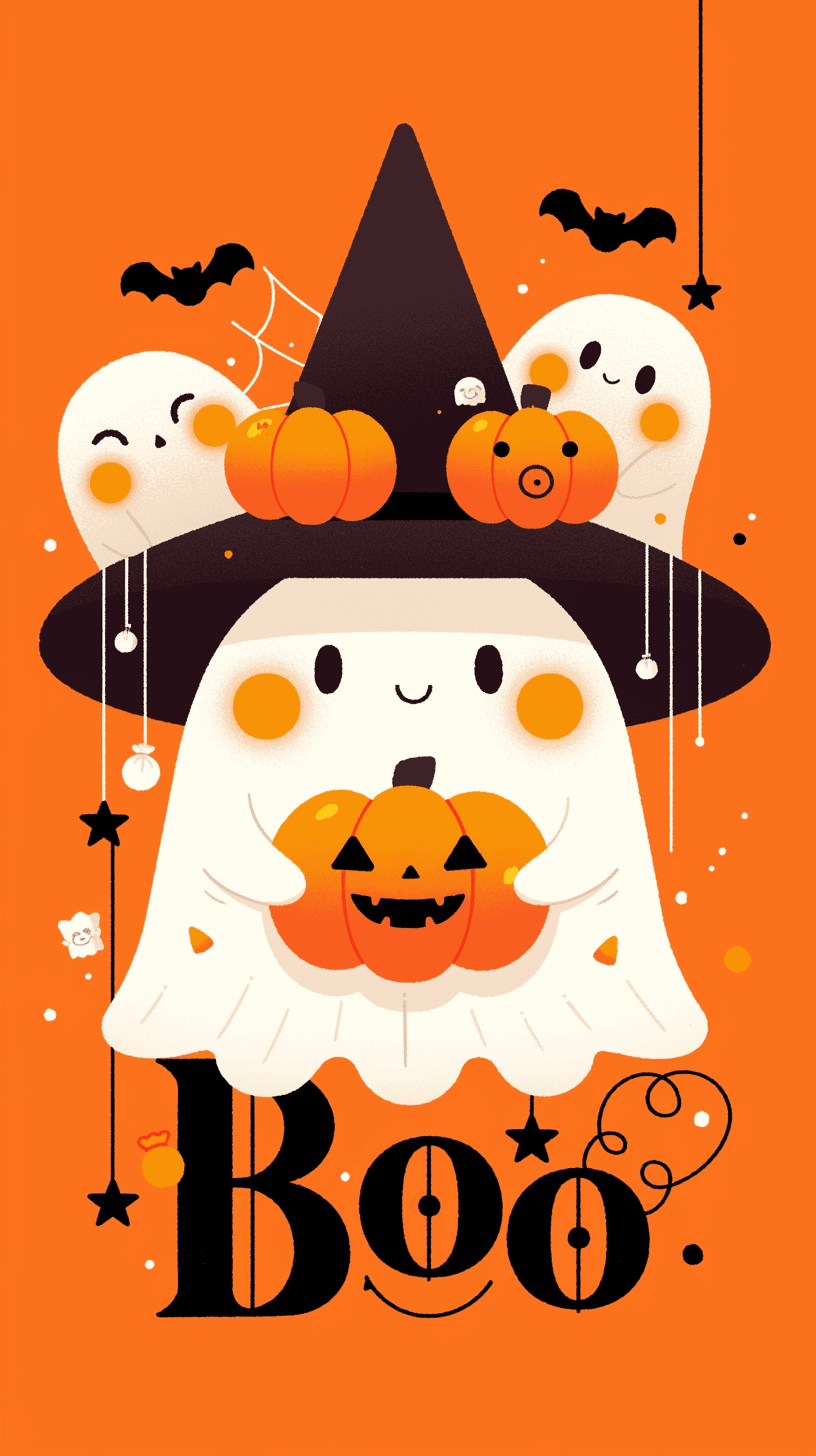 Halloween Ghost 477 original repeating artwork