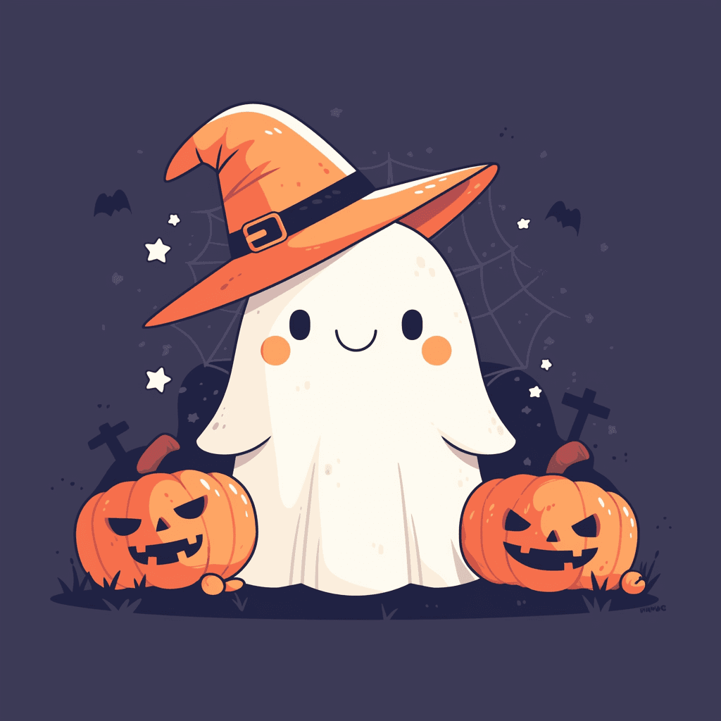 Halloween Ghost 488 original repeating artwork