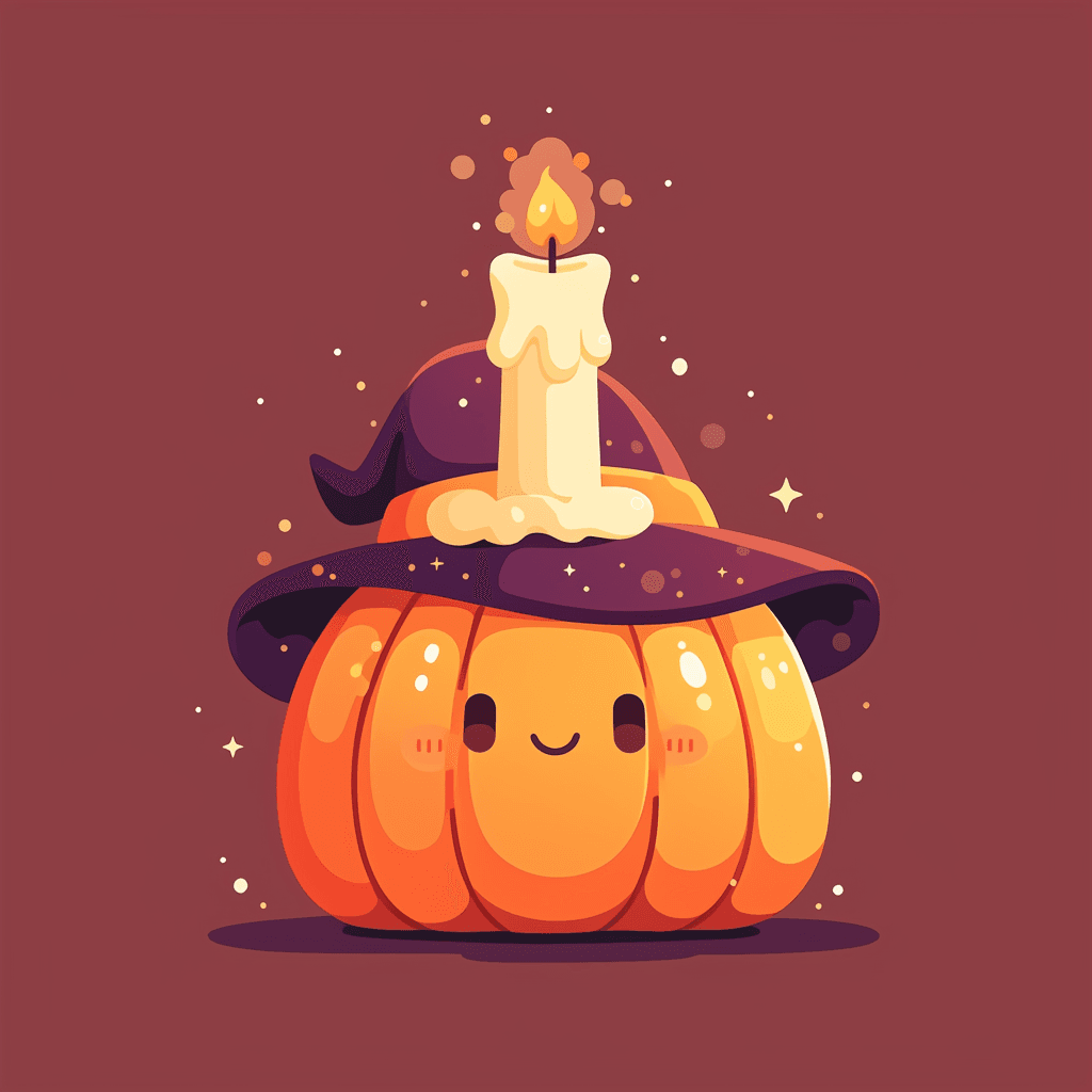Halloween Pumpkin Squad original repeating artwork