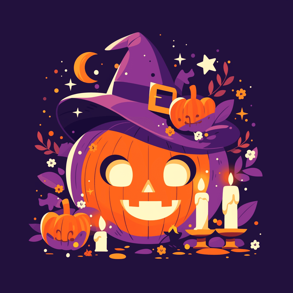 Halloween Pumpkin South original repeating artwork