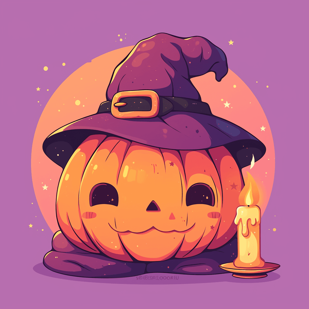 Halloween Pumpkin Fair original repeating artwork