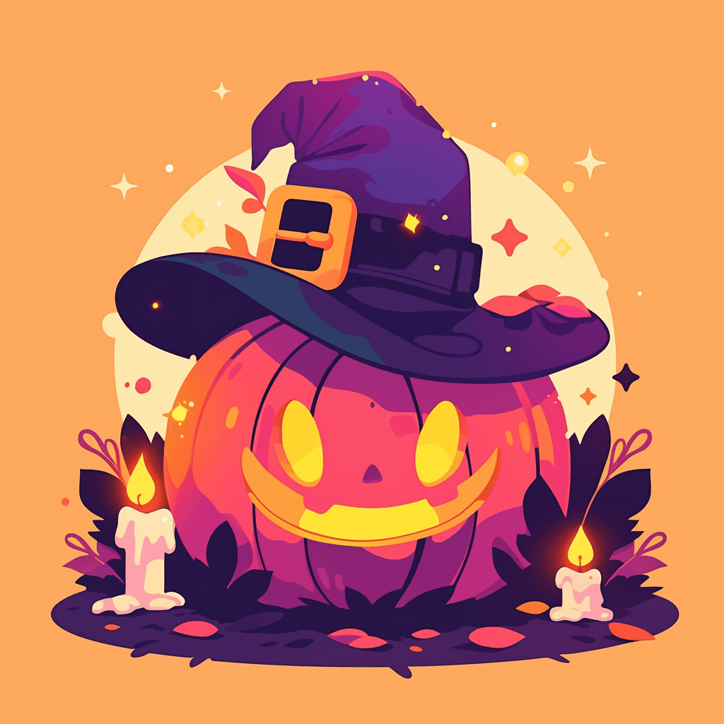 Halloween Pumpkin 074 original repeating artwork