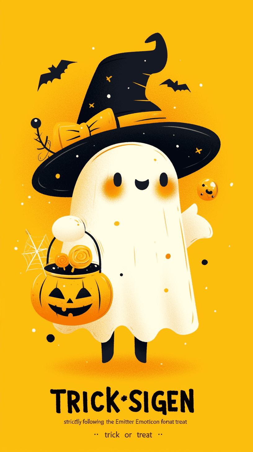 Halloween Ghost 1119 original repeating artwork