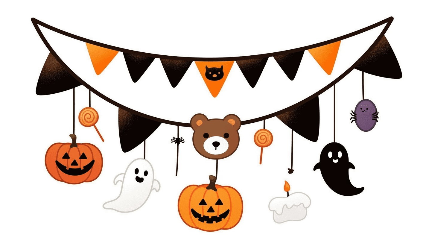 Halloween Corner original repeating artwork