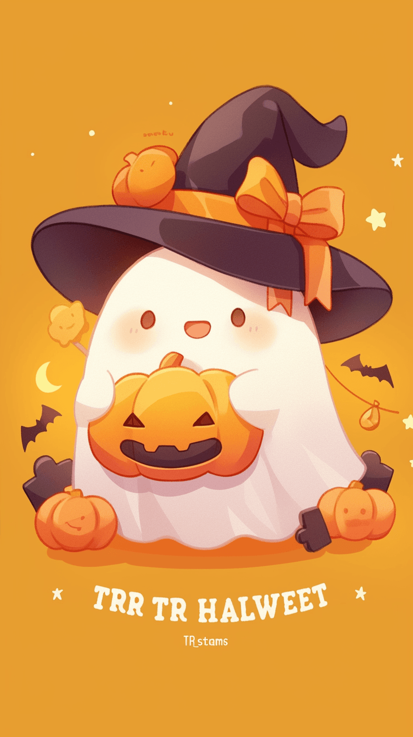 Halloween Ghost 741 original repeating artwork
