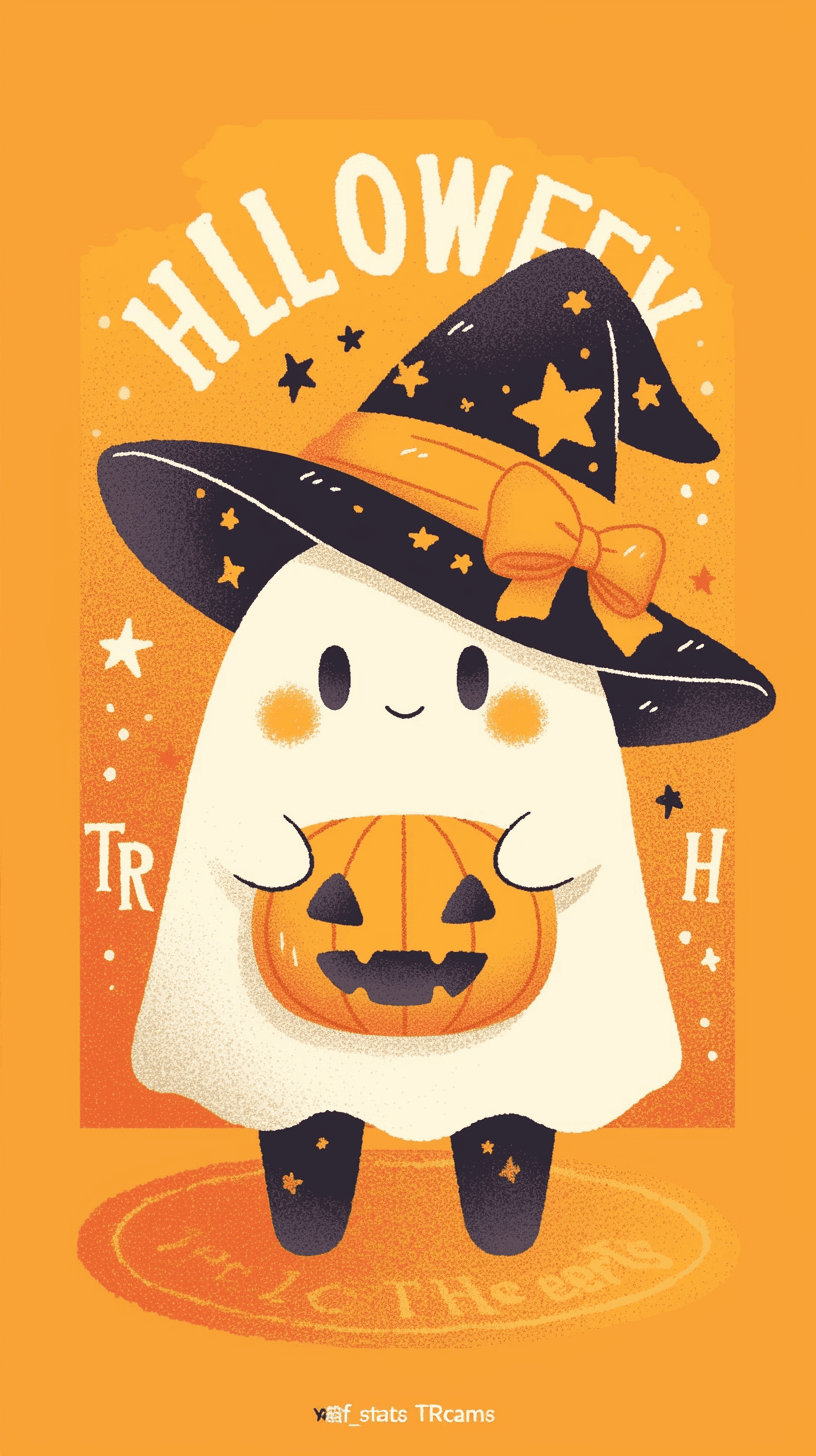 Halloween Ghost 707 original repeating artwork