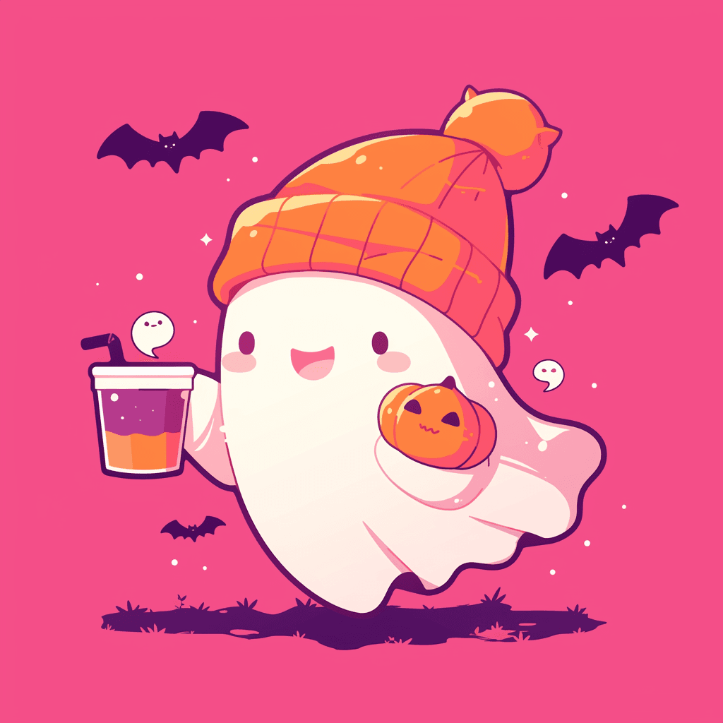 Halloween Ghost Carnival original repeating artwork