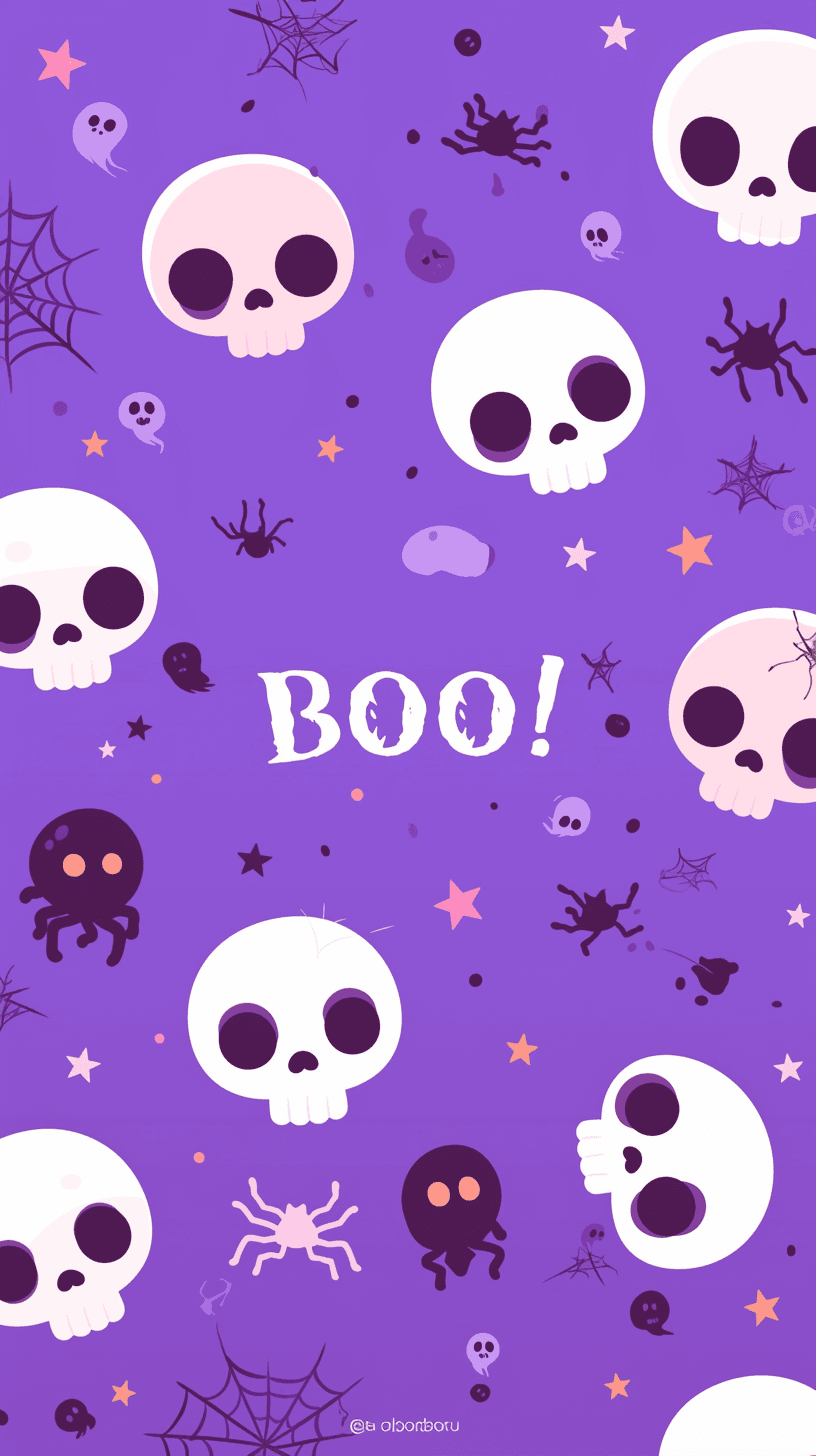 Halloween Skull Collective original repeating artwork