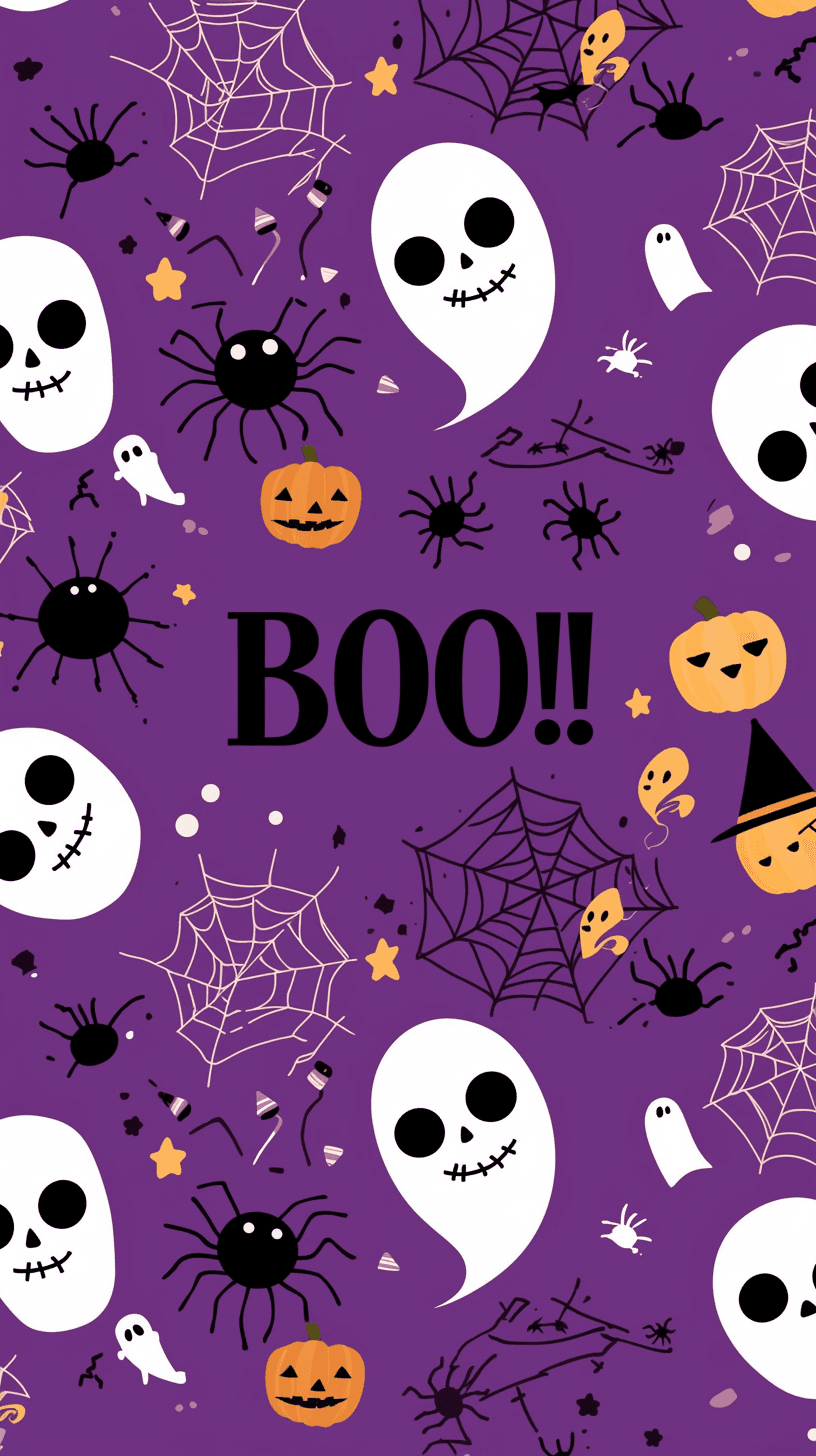 Halloween Skull Festival original repeating artwork