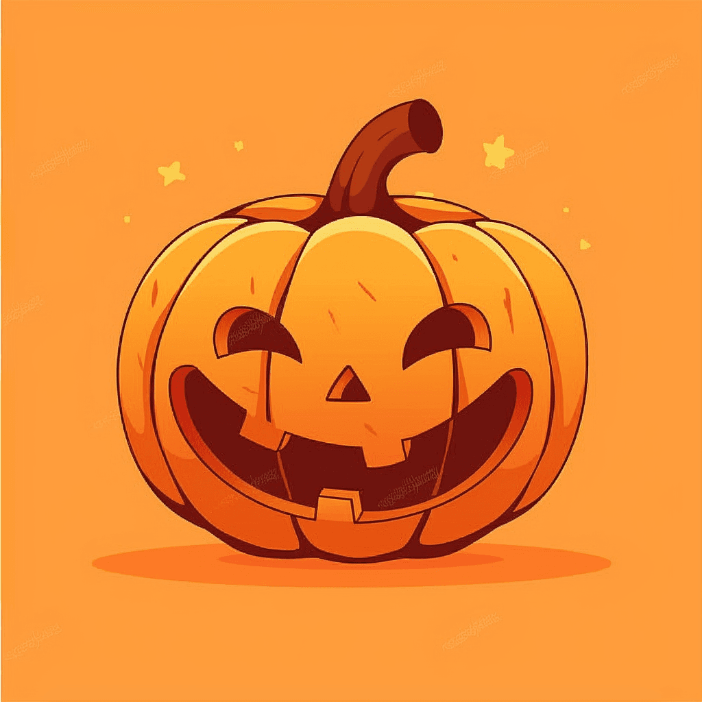 Halloween Pumpkin Road original repeating artwork