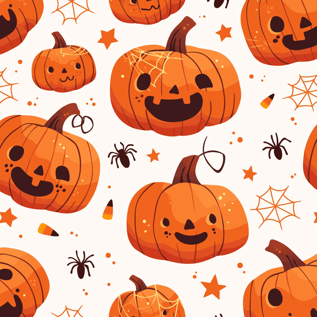 Halloween Pumpkin 150 original repeating artwork