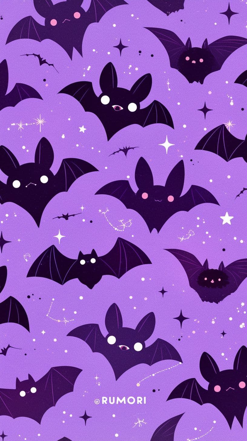 Halloween Bat Flare original repeating artwork