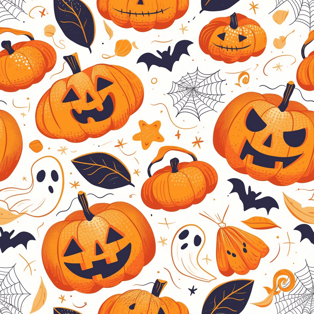 Halloween Design Jam original repeating artwork