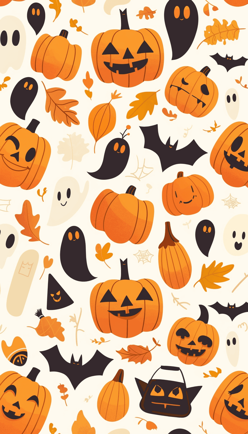 Halloween Design Daybreak original repeating artwork