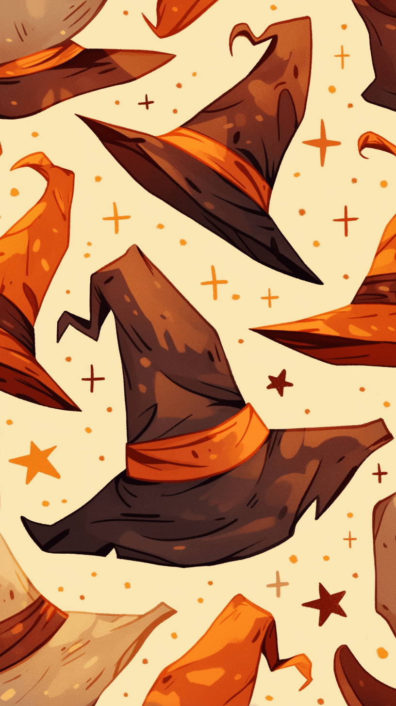 Halloween Design Gang original repeating artwork