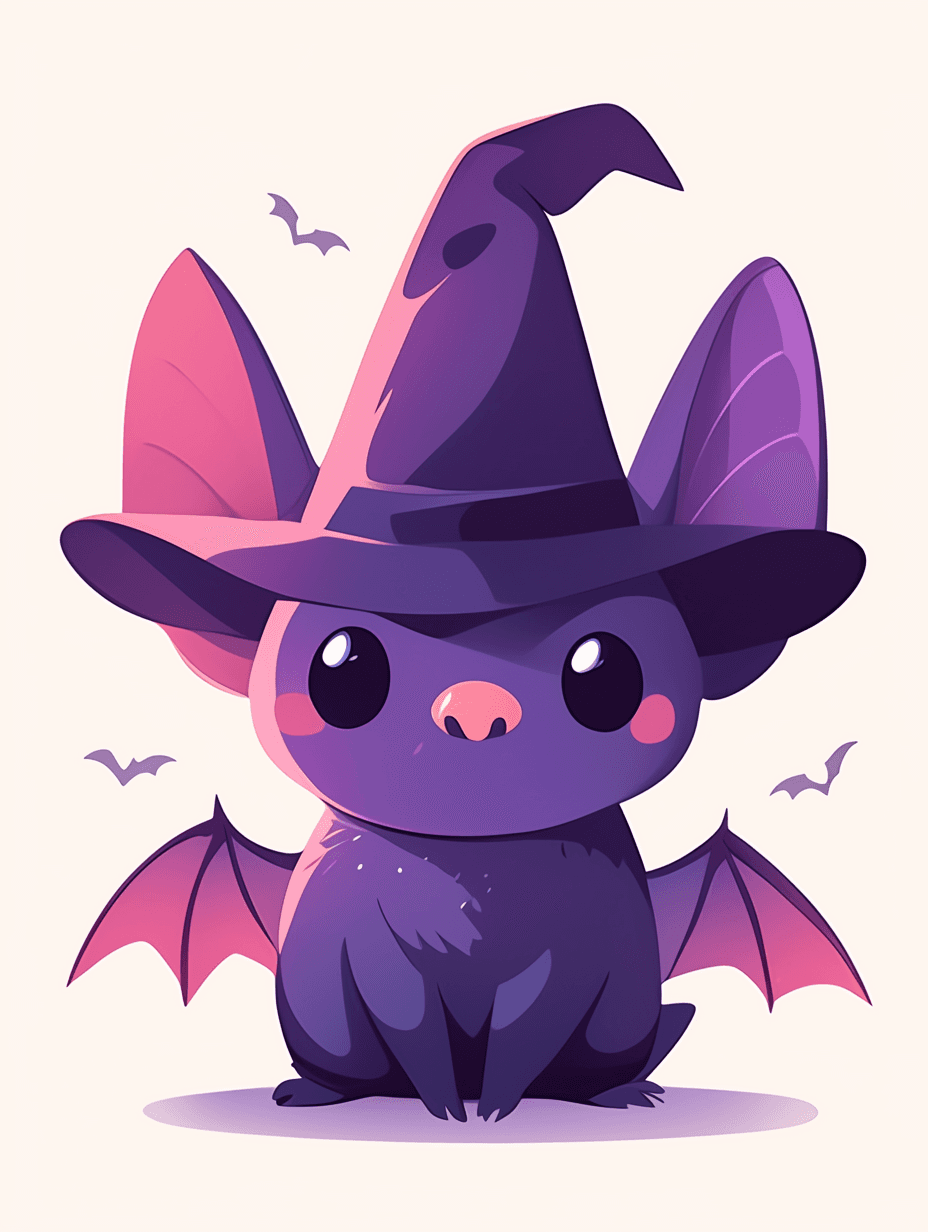 Halloween Bat Tribe original repeating artwork