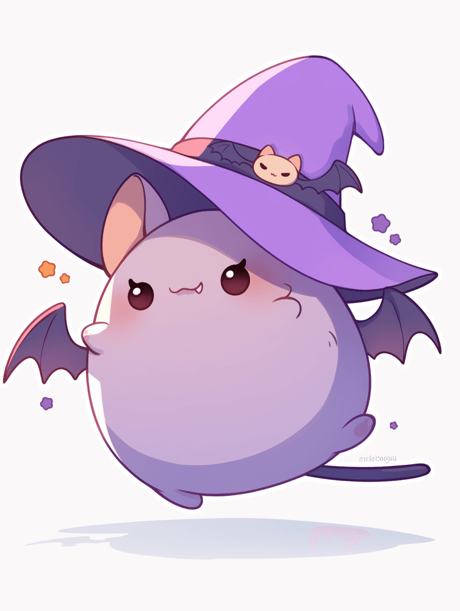 Halloween Bat Kick original repeating artwork