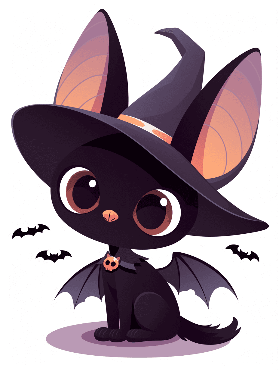 Halloween Bat Bounce original repeating artwork