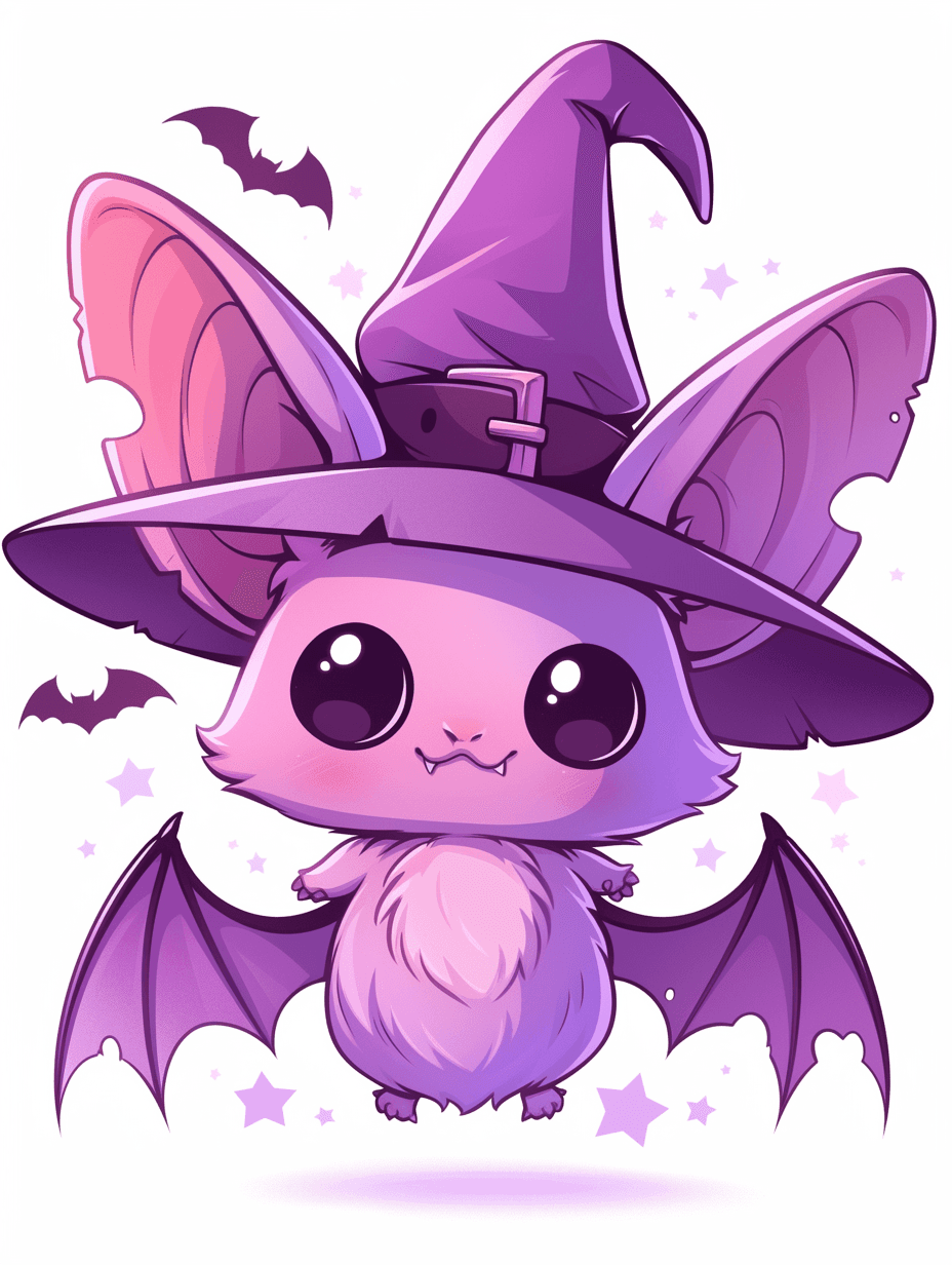 Halloween Bat Team original repeating artwork