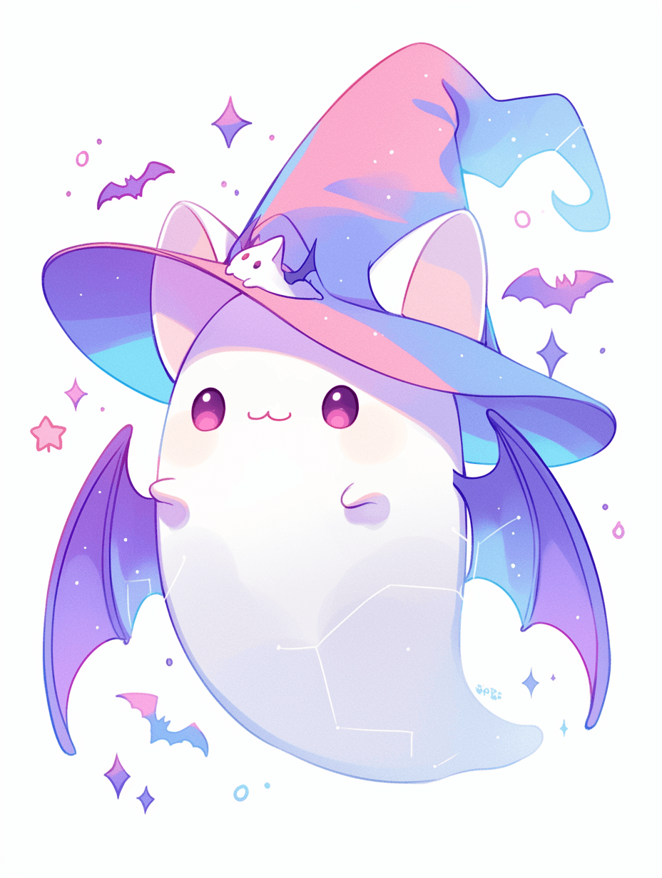 Halloween Ghost 1547 original repeating artwork