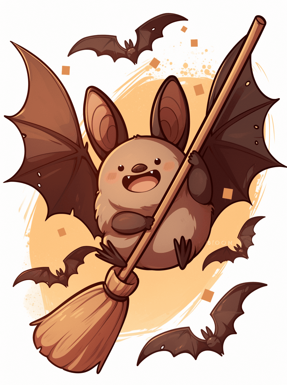 Halloween Bat Zip original repeating artwork