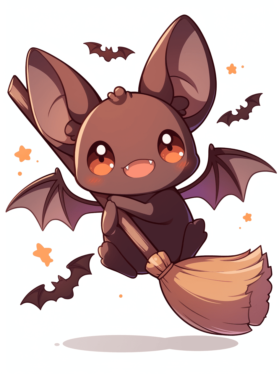 Halloween Bat Show original repeating artwork