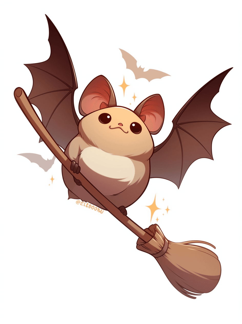 Halloween Bat Spin original repeating artwork